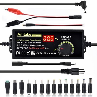 Adjustable Universal Power Supply Adapter 4A 144W Adjustable Variable Switchi...