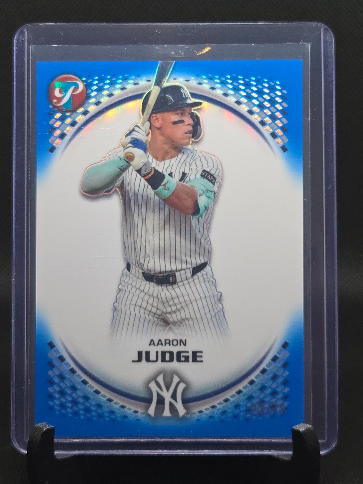 2026 Topps Pristine #91 Aaron Judge Blue Refractor #/75