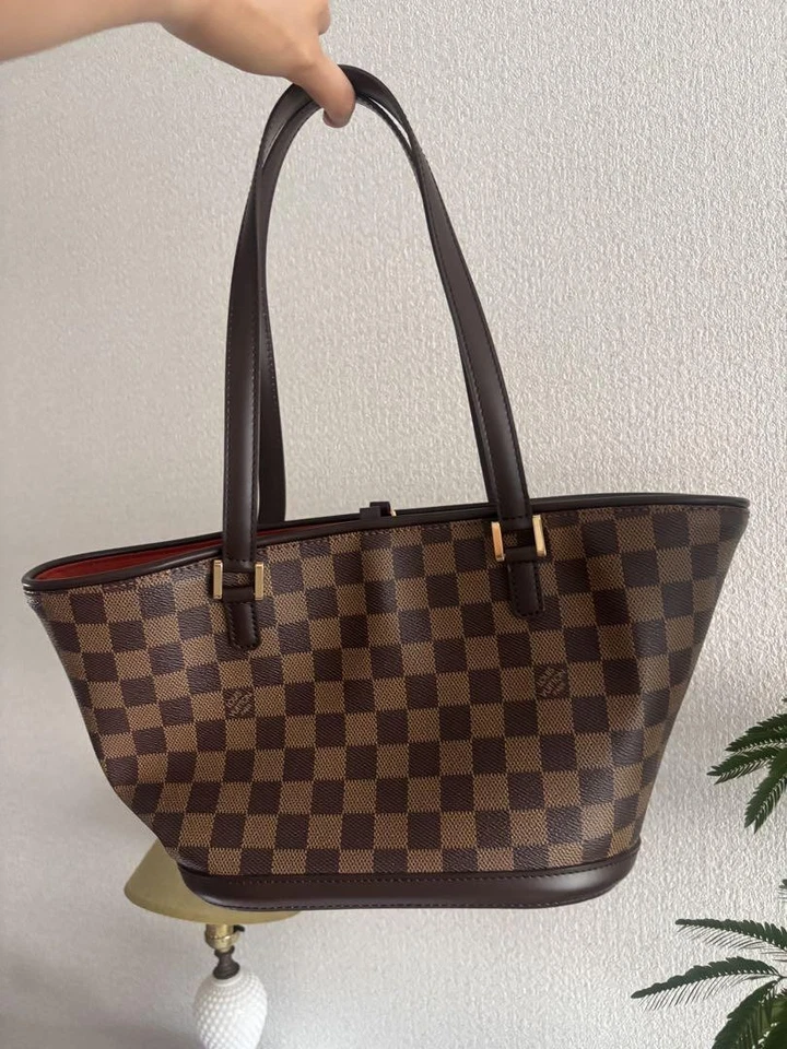 Louis Vuitton Damier Ebene Tote Bag From Japan - Image 2 of 4