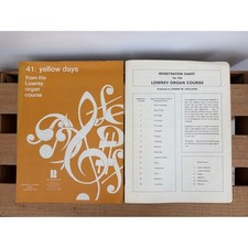 Vintage Yellow Days Lowrey Organ Course Sheet Music Registration Chart H25R-2
