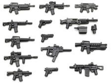 BrickArms Modern Combat Frontline Set di armi V2 - 14 pezzi per minifigure