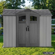 Lifetime 9ft 4 x 7ft Storage Shed 2.84 x 2.14m Outdoor Garden Plastic Building