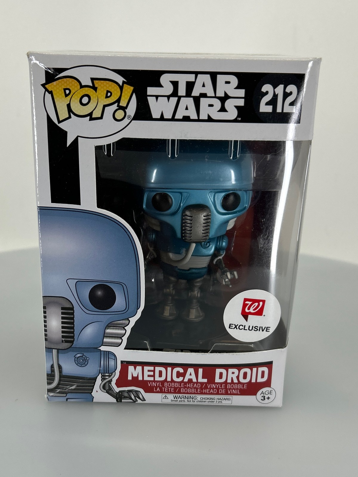 Funko Pop! Droide Médico Star Wars Caja Negra #212 Exclusivo De Walgreens Dañado