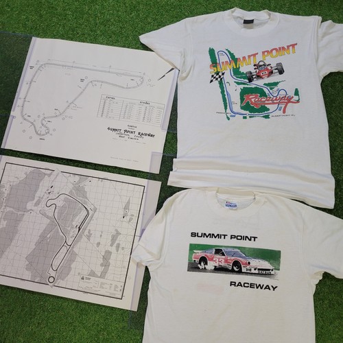 Summit Point WV Motorsports 1973 Track Map/Survey + T-Shirts 1983 Race Schedule