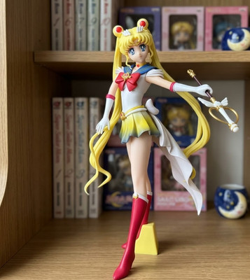 Sailor Moon Figure Anime Super Sailor Moon Standing Statue Toy Gift 23cm NEW