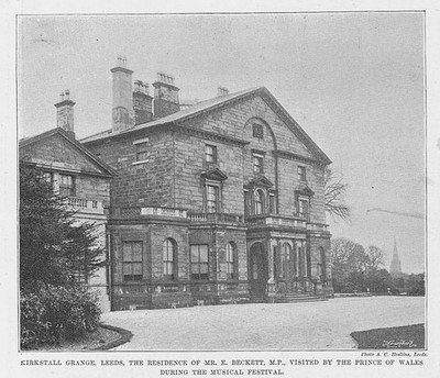 KIRKSTALL GRANGE Leeds - Antique Print 1895
