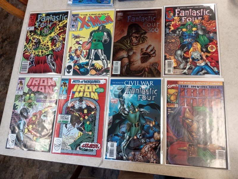 DOCTOR DOOM COVER LOT FANTASTIC FOUR Uncanny X Men Iron Man Doomsday 13 Comics