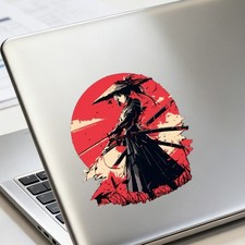 Bushido Girl Stickers Personalized Waterproof for Luggage Refrigerator Window