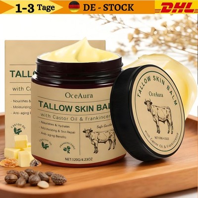 Beef Tallow Creme Bio Rindertalg Hautpflegecreme 120g Feuchtigkeitsspendend DHL