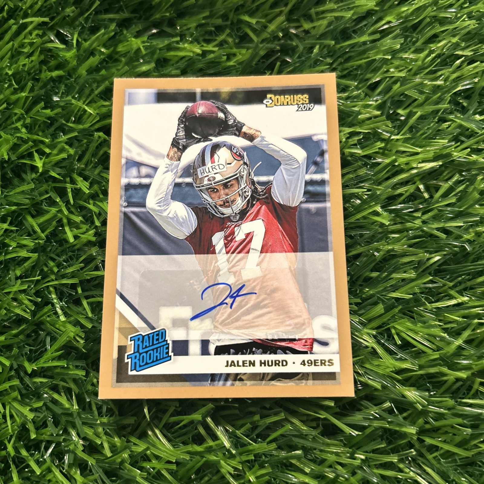 Jalen Hurd Panini Donruss #341 Autograph-Bronze