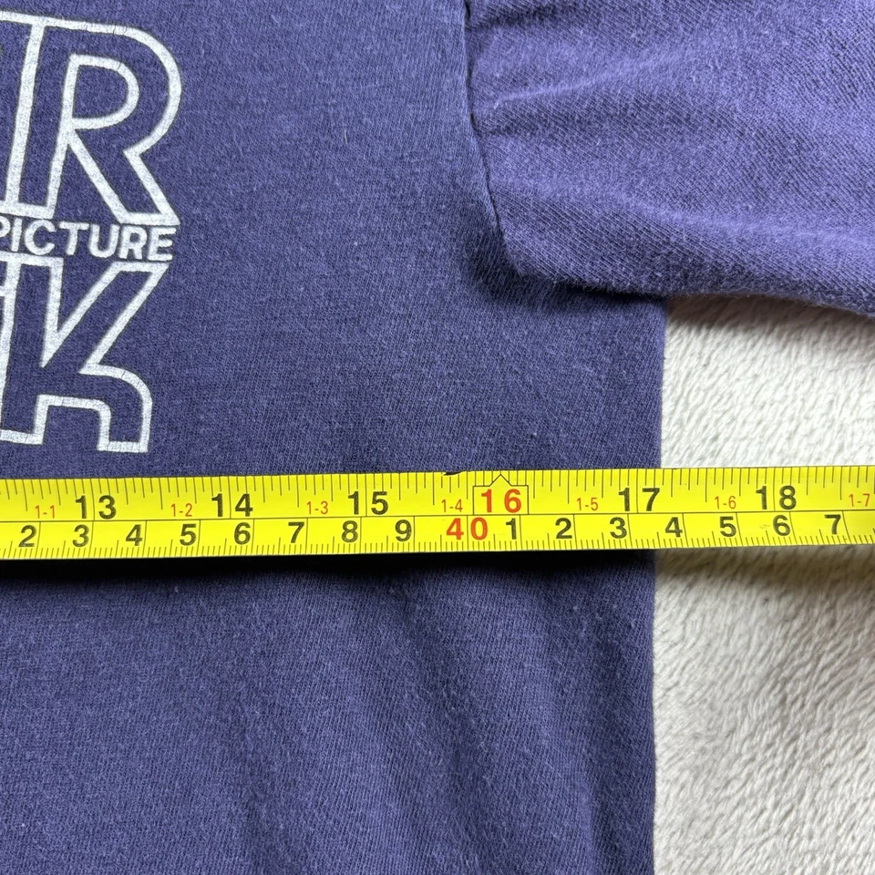 Película de ciencia ficción Star Trek The Motion Picture de colección años 70 para hombre S azul desteñido #1441 Foto 4 de 4