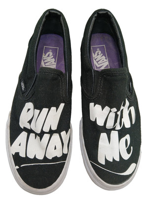 Vans Herren Damen Schuhe Größe 5 Run Away With Me Sneaker Schwarz Weiß EU 38