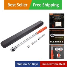 1/2-inch Drive Click Torque Wrench 25-250ft.lb/34-340n.m, Dual-Direction Adju...