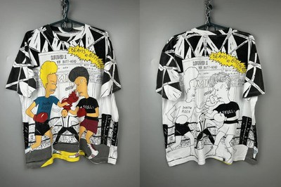 Beavis And Butthead Polyester T Shirt 3D AOP Full Size S-5XL TGD6564