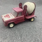Vintage Red Tonka Jeep 1960s Farmers Insurance Promo Cement Truck.