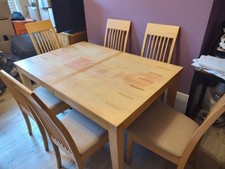 Six-Seater Dining Table and Chairs Set