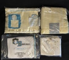 Baby Gordon Thermal Waffle Blanket Baby Pepperell Lot Satin Trim Babycrest NIP
