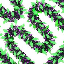 66 Ft Halloween Tinsel Garland, Mixed Color Glitter Tinsel Garlands with Gree...