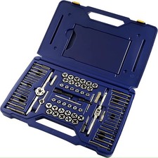Irwin 26376 76 pc Machine Screw/Fractional/Metric Tap + Hex Die Set COMPLETE SET