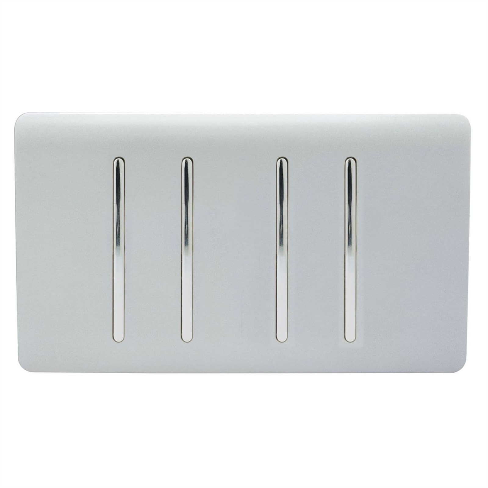 Trendi Switch Trendi 4 Gang (1X 2 Way & 3X Intermediate) 10 Amp Light Switch - Platinum Silver - Image 2