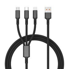 3-in-1 USB Charging Cable   Type-C, Lightning, Micro USB