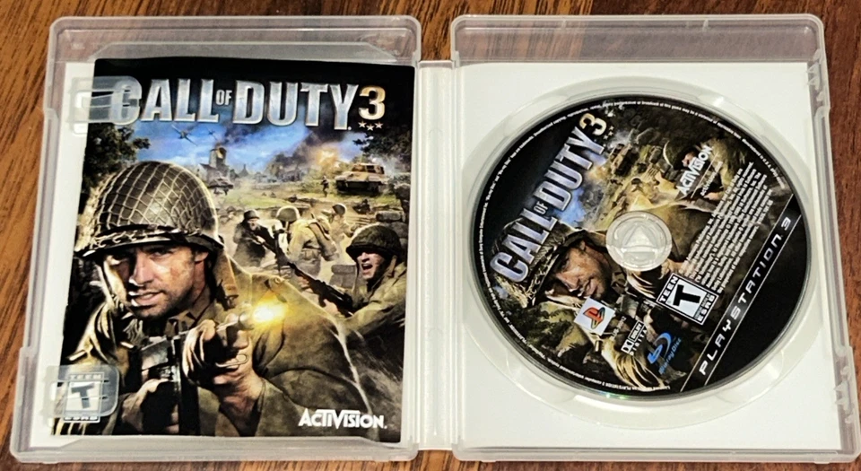 PS3 3 Game lot: Call Of Duty 3, Call Of Duty Black Ops, & Call Of Duty Ghosts. - Image 4 of 4