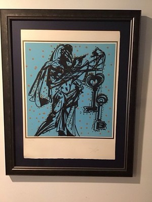 Salvador Dali Peter Keeper Of Keys Knights Of The Round Table Lithograph Signed