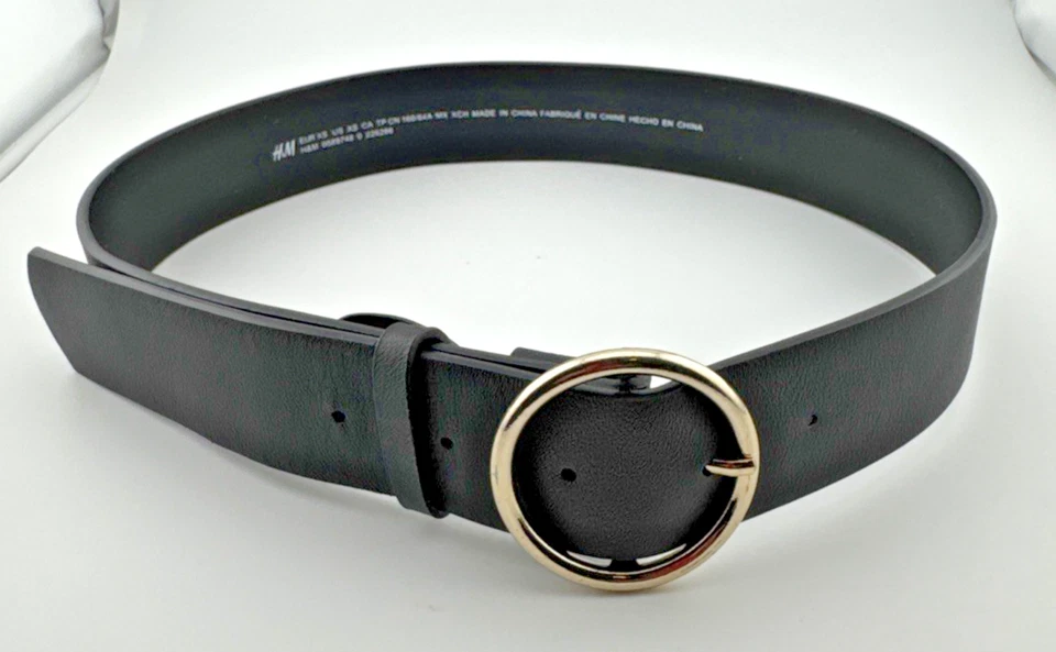 Cinturón H&M talla XS para mujeres adolescentes niñas negro se adapta a 23 a 27 pulgadas Foto 2 de 4