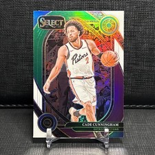 2024-25 Panini Select - Courtside Cade Cunningham #224 Green White Purple Prizm