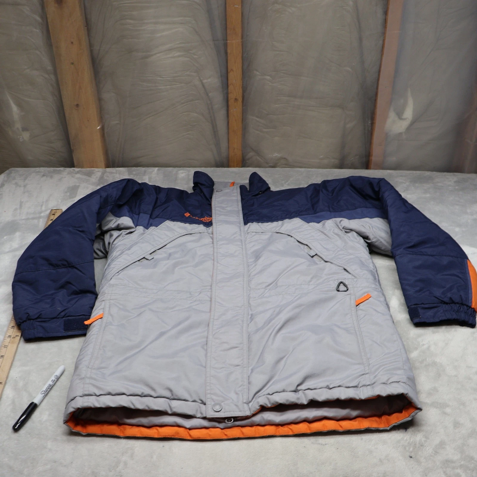 Columbia Jacket Boys 14/16 Gray Bugaboo Full Zip Winter Snow Ski Outdoor Parka
