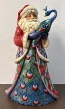 Jim Shore Santa Style Heartwood Creek  #4047660 2015 Peacock