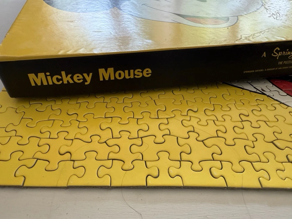 Vtg Springbok Puzzle Mickey Mouse Walt Disney Productions 1972 100% Complete! - Image 3 of 4