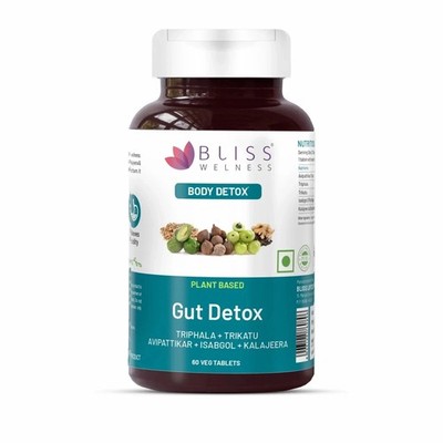 Bliss Welness Detox Bliss Gut Detox Tablet Health Acidity Gas Control Supplement