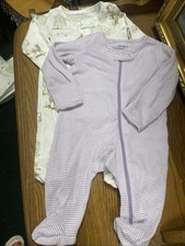 NEW LOT OF 2 BABY GIRLS CARTER'S JUST ONE YOU SLEEPERS PAJAMAS SIZE 3 Months
