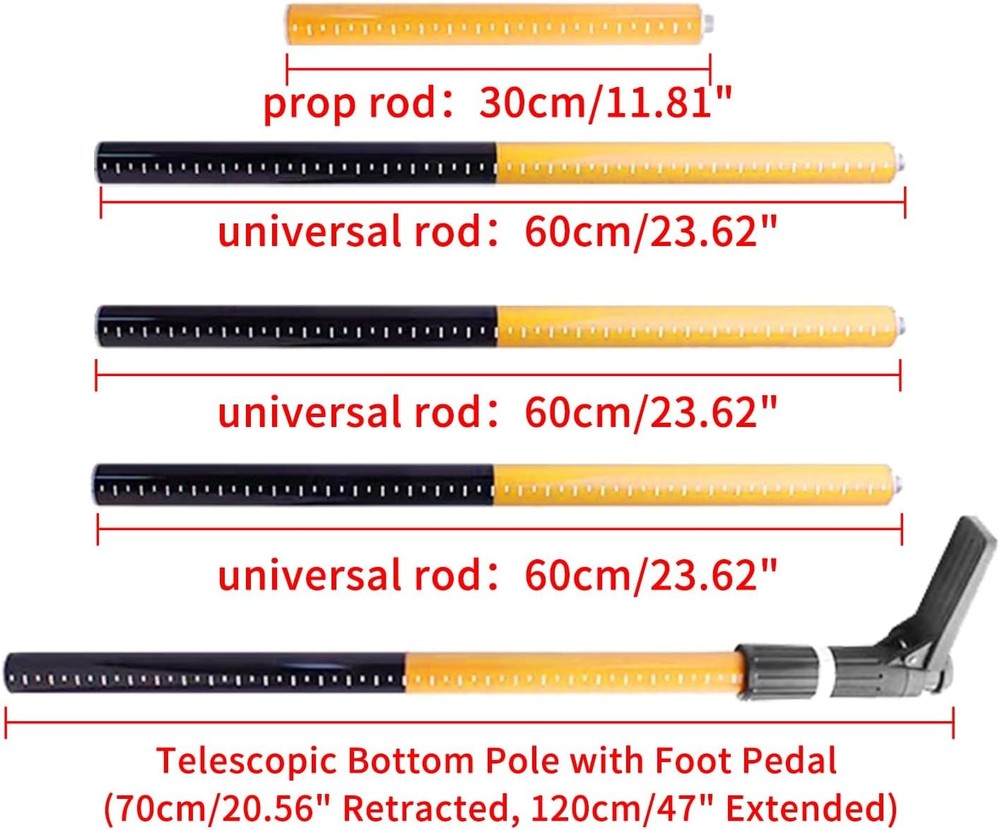 Laser Level Height Adjustment Rod with Up-Down Sliding & Horizontal Rotation