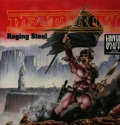 Deathrow Raging Steel LIMITED ED SPLATTER VINYL NEW OVP Listenable Vinyl LP