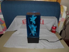 Vintage 1980s Fiber Optic Color Changing White Flower Lamp ROC Japan 14" Works