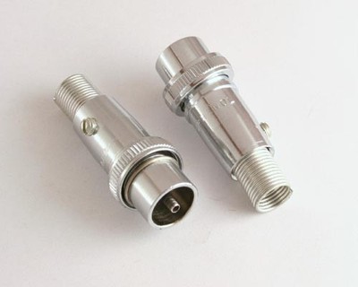 (1pc) Wire Pro Amphenol 80M 1-Pin Microphone Male Cable Plug Connector 80-M