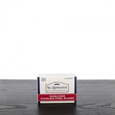 Burmax Scalpmaster Double Edge Stainless Steel Razor Blades, 100-ct Multi-Color