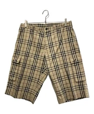 BURBERRY BLACK LABEL                    Nova Check Half Cargo Pants beige BMS70-