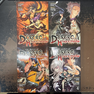 Manga Lot Bundle The Legend of Dororo and Hyakkimaru Volumes 1-4