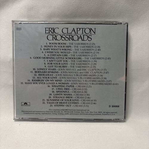 Eric Clapton Crossroads 4-CD Set (CD's and Cases Only) - Imagen 9 de 9