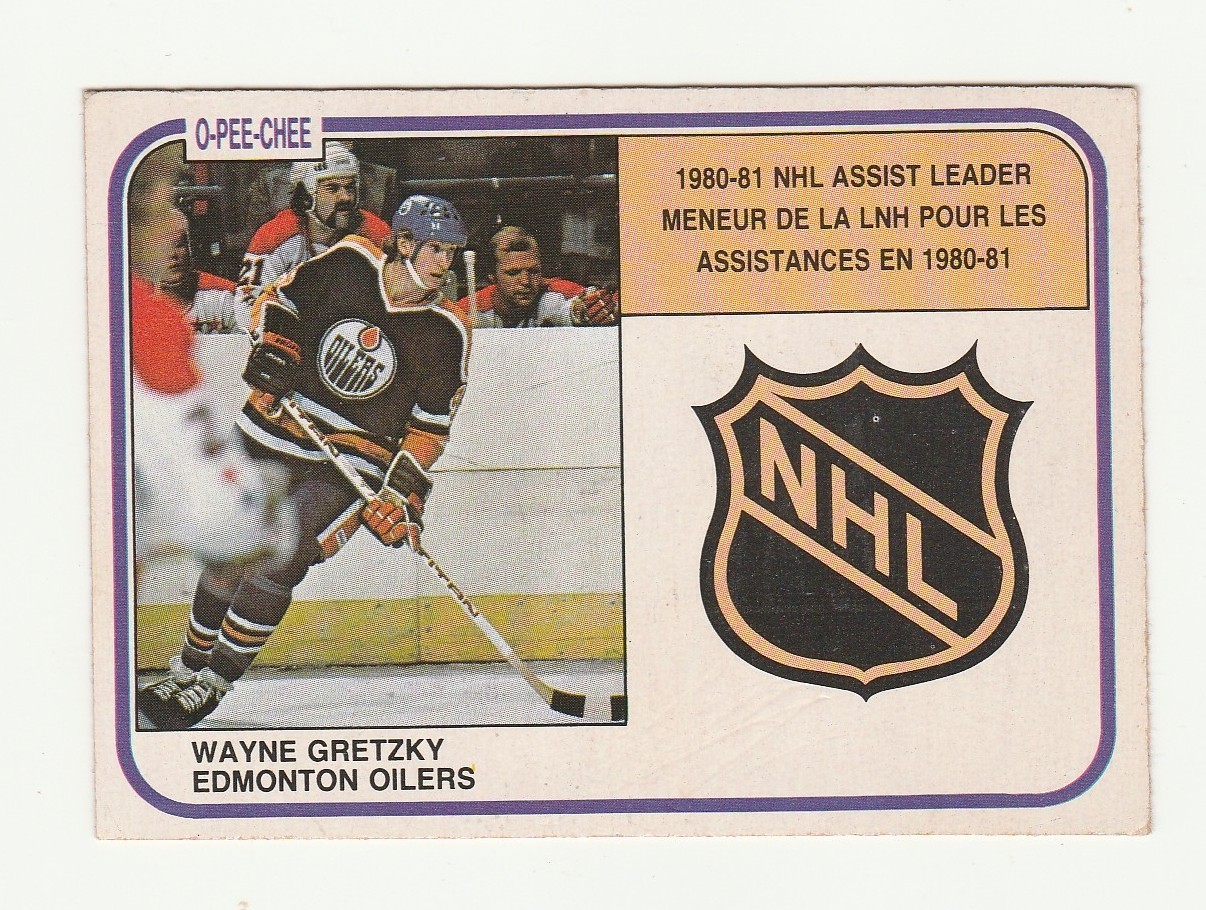 1981-82 OPC #383 WAYNE GRETZKY, OILERS,