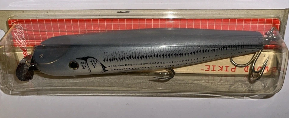 Pikie de madera vintage Creek Chub 7-7/8" Baby Striper Foto 3 de 4