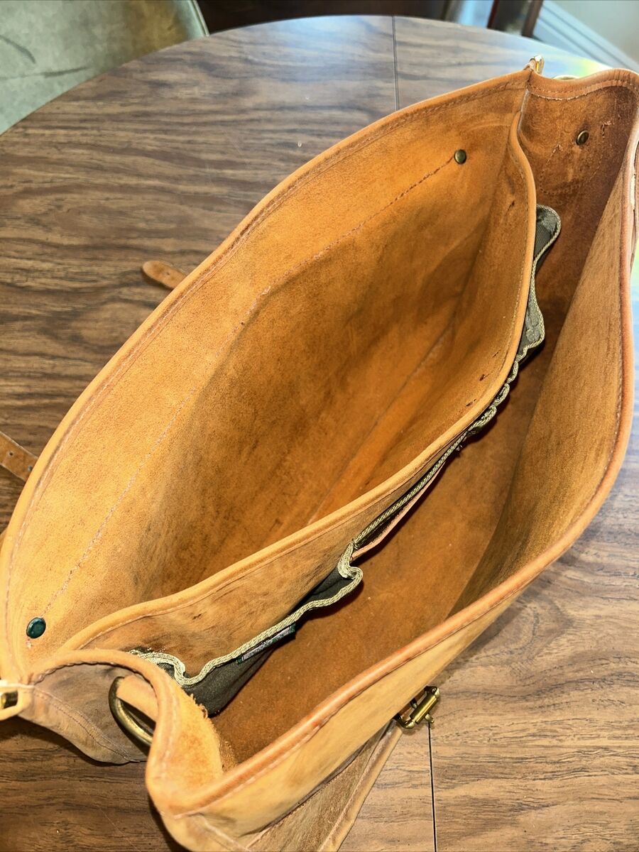 Vintage Gokey Company leather briefcase messenger bag Vintage Gokey Company leather briefcase messenger bag