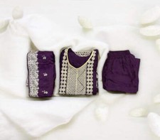 Traditional Linen Party Wear Designer Salwar Kameez Suit -Ethnic Wear for Women-