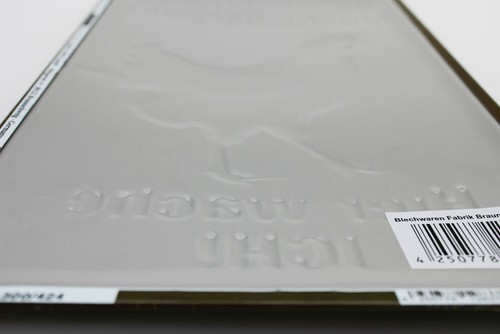 ¡Entra bajo tu propio riesgo! Placa de chapa pollo 20x30 cm PC 300/424 3D estampado - Imagen 4 de 12