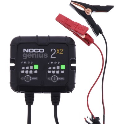 NOCO Genius2x2 - Ladevorgang für 2 Batterien, IP65 Schutz