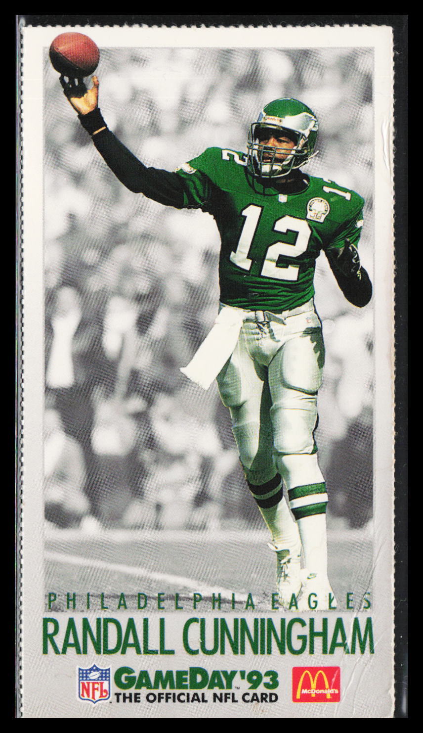 1993 GameDay McDonald's All Stars Randall Cunningham #13