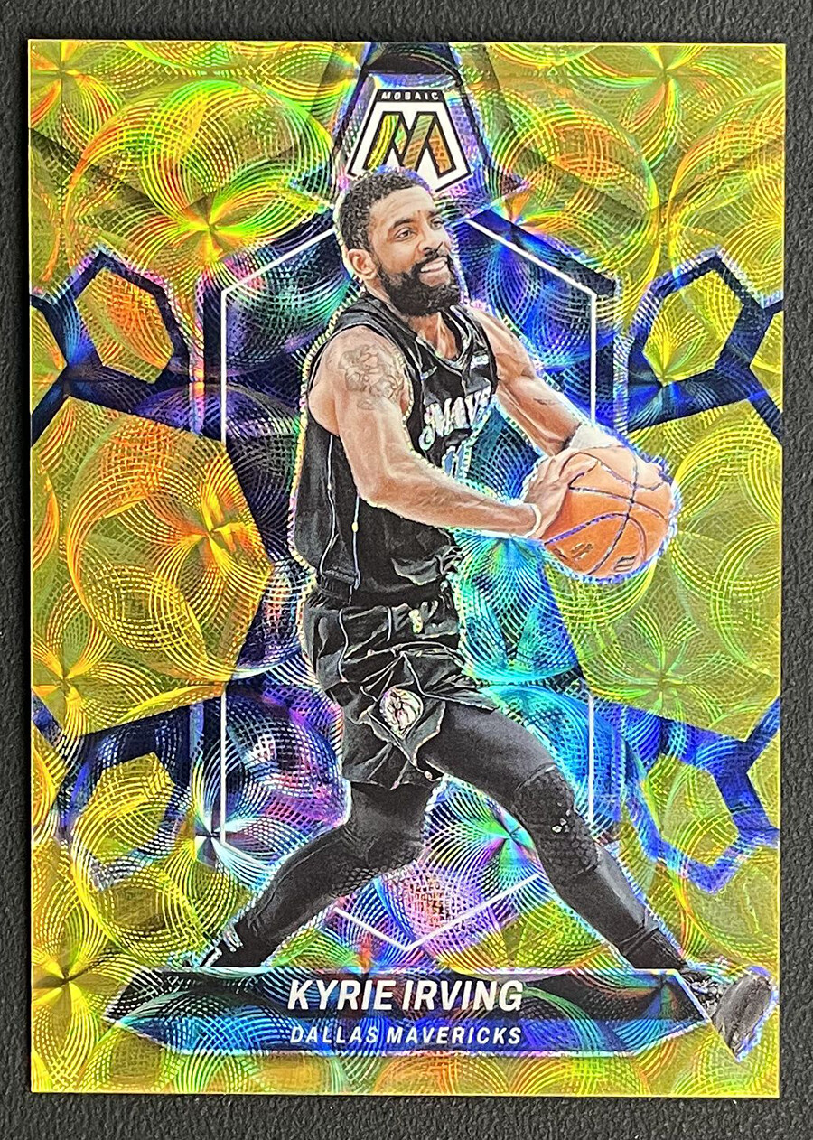 2023-24 Panini Mosaic Kyrie Irving #115 Gold Scope /10